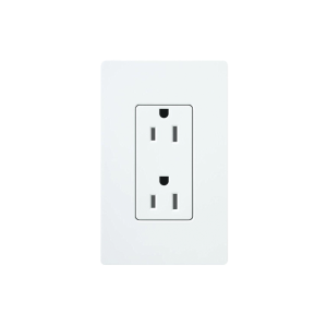 Tomacorriente receptáculo convencional  120V, 15A, color blanco.