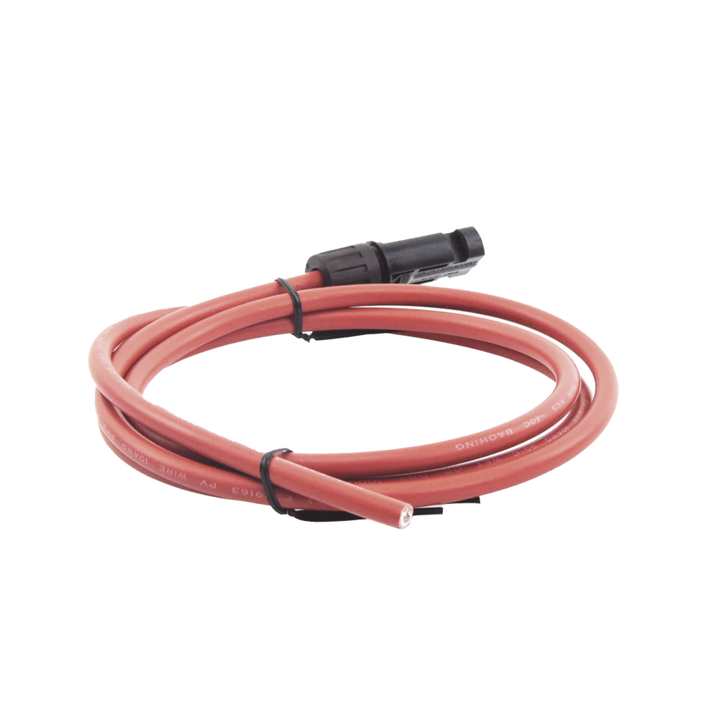 Cable Fotovoltaico, 1.5 m, Rojo, Calibre 10 AWG con Terminal MC4-M en un Extremo - Image 2