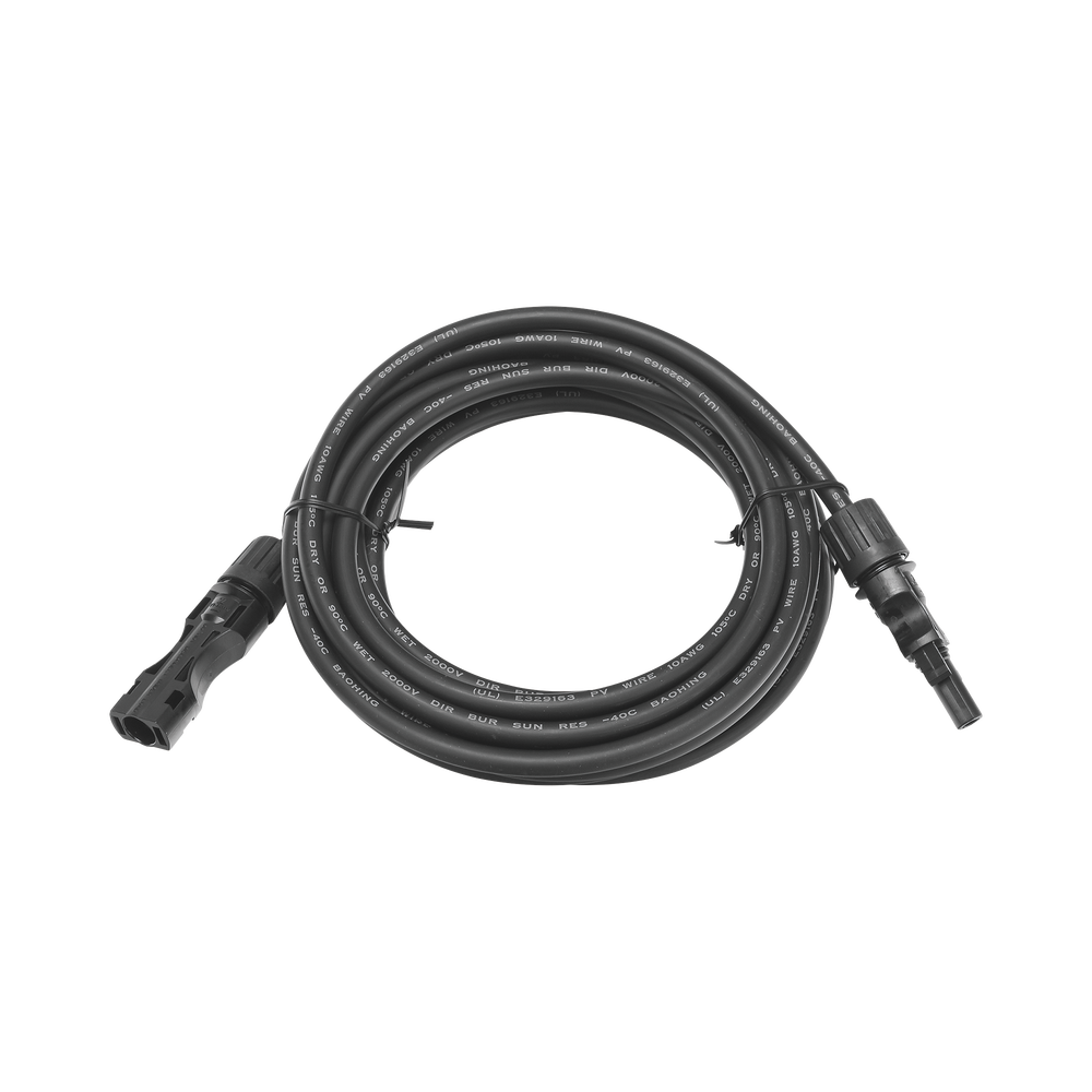 Cable Fotovoltaico 2.5 m, Negro, Calibre 10 AWG con Terminales MC4 en Ambos Extremos - Image 2