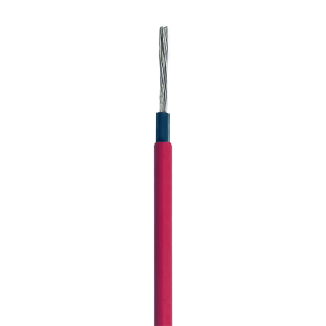 Cable Fotovoltaico Rojo / Cobre Estañado / 6 mm² (10 AWG) / 2000V / Rollo 100m / UL 4703 y TUV