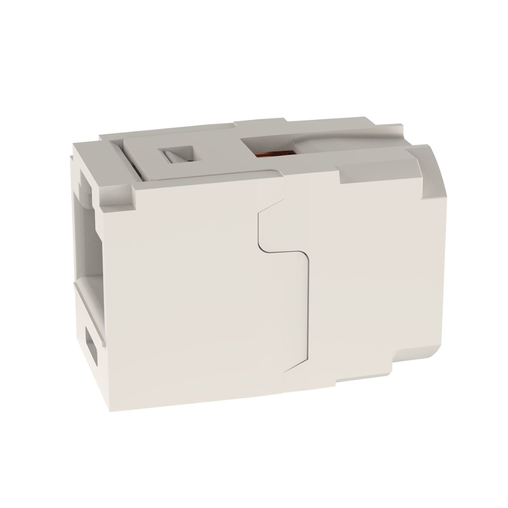 M?dulo Acoplador RJ45 a RJ45, Mini-Com, Categor?a 6, Color Blanco Mate - Image 3