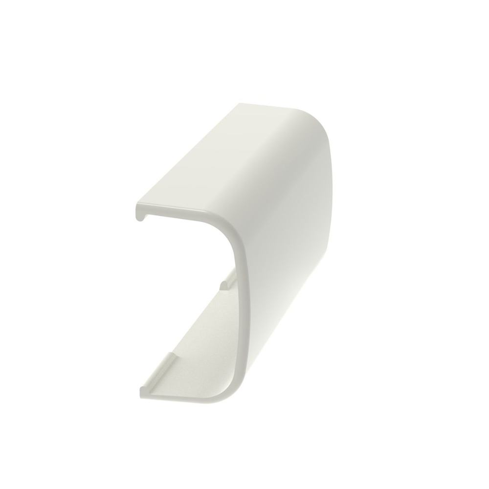 Unión recta, para uso con canaleta LD5, material ABS, Color Blanco Mate - Image 2