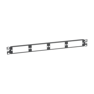 Patch Panel de Fibra ?ptica, Para 4 Placas Acopladoras FAP o FMP, Color Negro, 1UR