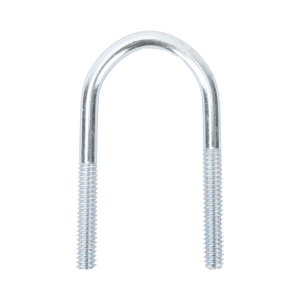 Abrazadera tipo U de 2 ", con acabado Electro Zinc, no incluye tuercas y arandelas