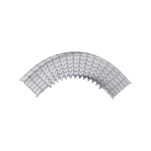 Curva Pre-Fabricada Horizontal de 90° con medidas de 54 mm de Peralte y 100 mm Ancho (54/100 mm)