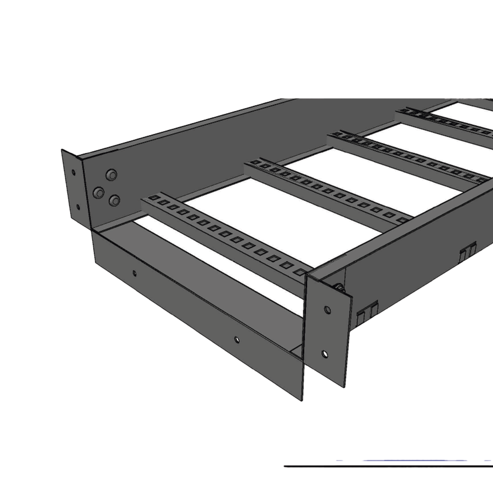 Conector de Escalera de Aluminio a Tablero (Caja) / Peralte 3 1/4" / Ancho 12" / Incluye Tornillería (CHCEC314X912K) - Image 2