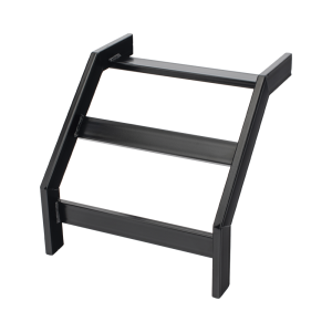 (CHCVET1X12EPK) CURVA VERTICAL EXTERIOR TUBULAR 1.5 DE PERALTE X 12 ANCHO PINTURA EPOX COLOR NEGRO, INCLUYE COPLe y tornilleria