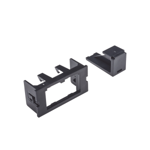 Adaptador de 2 M?dulos Mini-Com, Para Marcos Interlink, Color Negro, 1 Pieza