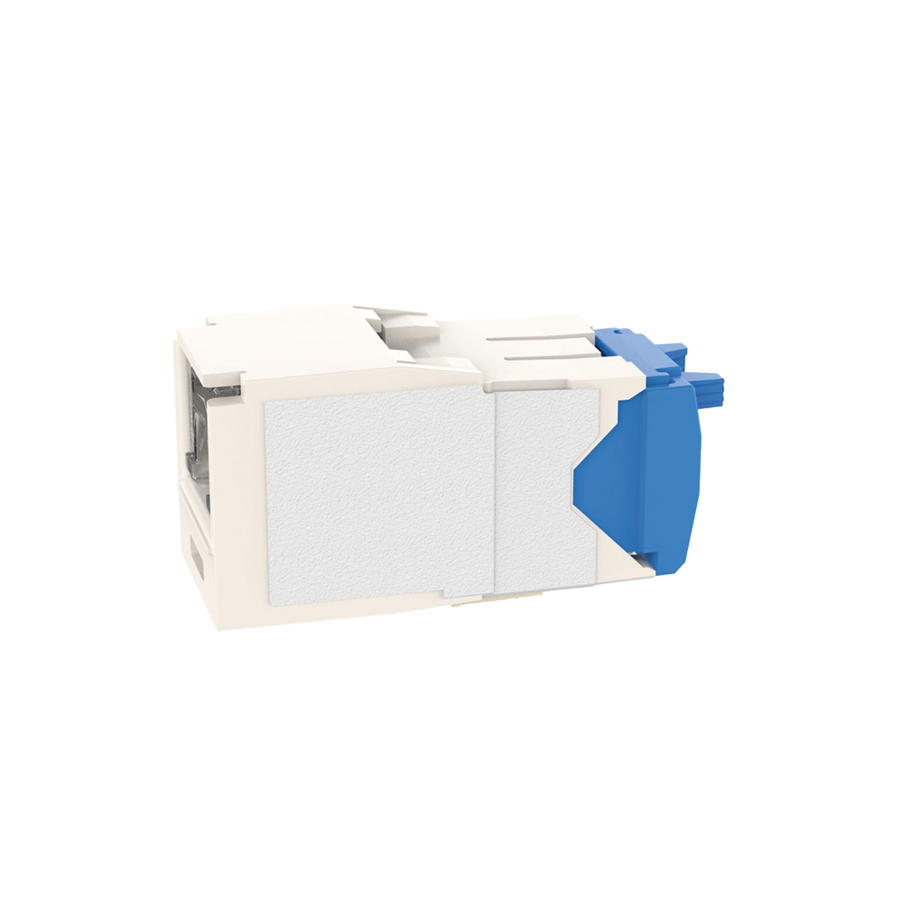 Conector Jack RJ45 Estilo TG con Ventana, Mini-Com, Categor?a 6A, de 8 Posiciones y 8 Cables, Color Blanco - Image 3
