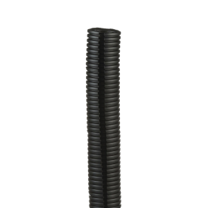 Tubo Corrugado Abierto para Protección de Cables, 1.25 in (31.8 mm) de Diámetro, 15.2 m de Largo, Color Negro