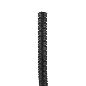 Tubo Corrugado Abierto para Protección de Cables, .38in (9.7 mm) de Diámetro, 30.5 m de Largo, Color Negro