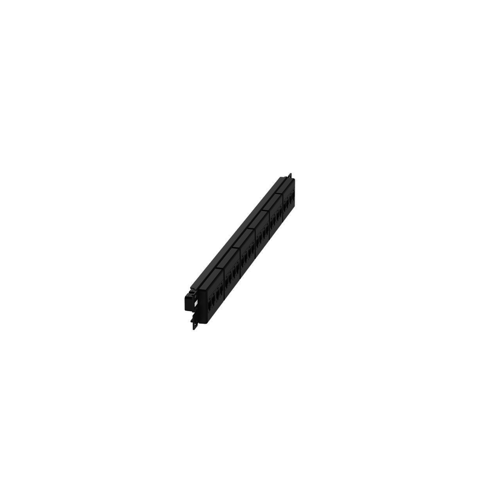 Panel de Parcheo con 24 Acopladores Mini-Com, Plano, Categor?a 6A, de 1 UR, Color Negro - Image 3