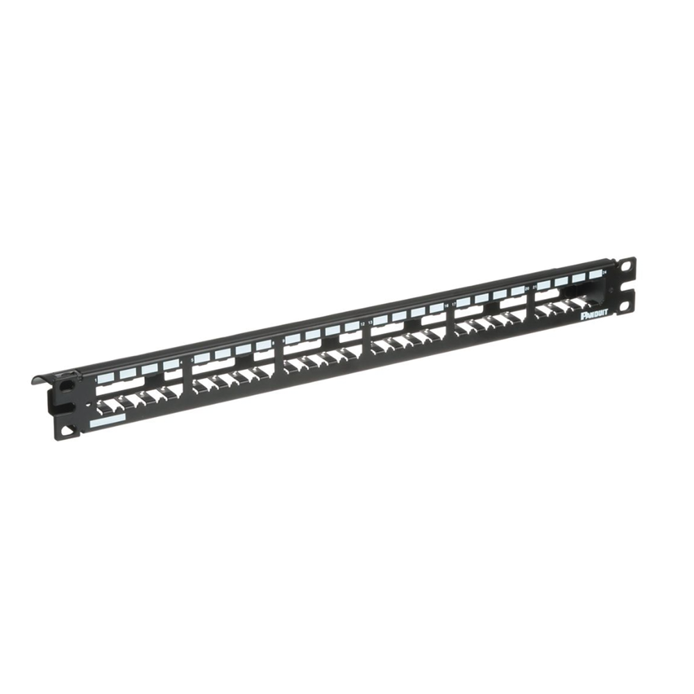 Panel de Parcheo Modular Mini-Com (Sin Conectores), Plano, Totalmente Blindado, de 24 Puertos, 1UR - Image 2