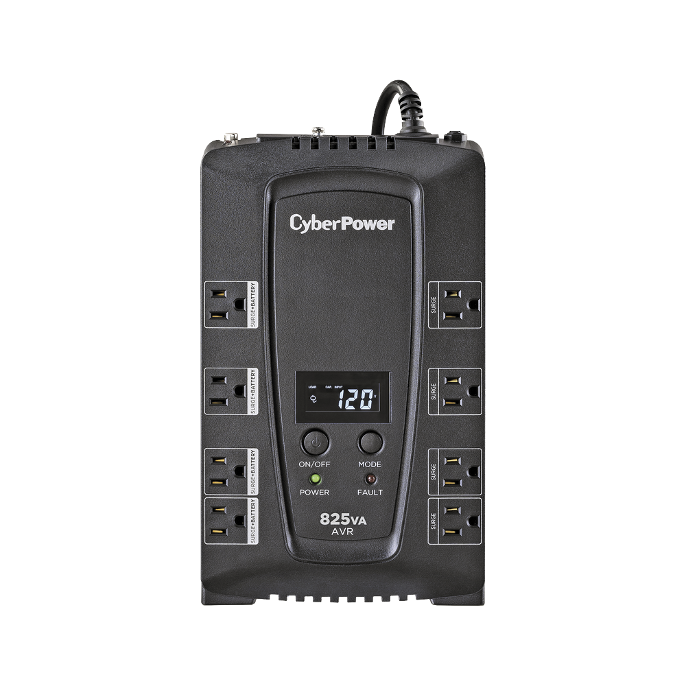 UPS de 825 VA/450 W, Topología Línea Interactiva, Entrada 120 Vca NEMA 5-15P, Tipo Gabinete Compacto, Con 8 Tomas NEMA 5-15R - Image 2