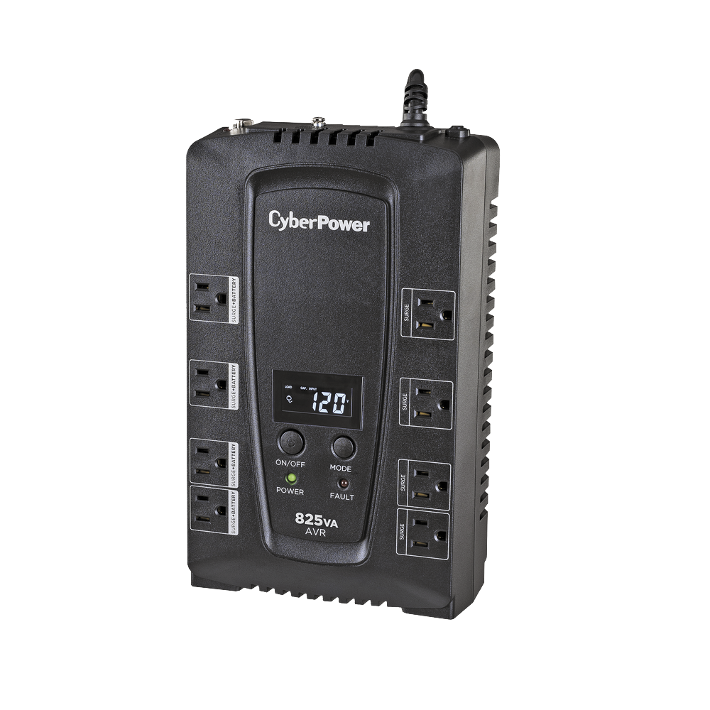 UPS de 825 VA/450 W, Topología Línea Interactiva, Entrada 120 Vca NEMA 5-15P, Tipo Gabinete Compacto, Con 8 Tomas NEMA 5-15R - Image 3