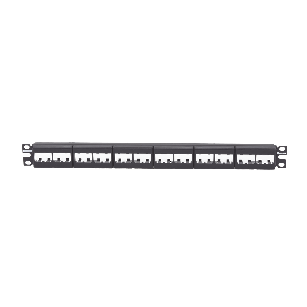 Panel de Parcheo Modular Mini-Com (Sin Conectores), Plano, Sin Blindaje, de 24 Puertos, 1UR - Image 2
