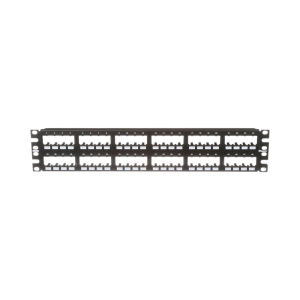Panel de Parcheo Modular Mini-Com (Sin Conectores), Plano de Instalaci?n al Ras, Sin Blindaje, de 48 Puertos, 2UR