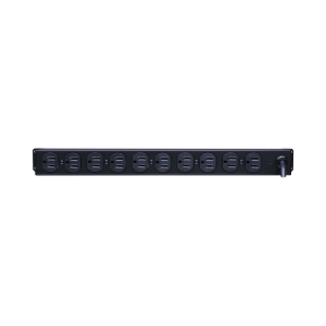 PDU Básico Para Distribución de Energía, Con 10 Tomas NEMA 5-15R Traseras, 1UR, 15 Amp, 120 Vca