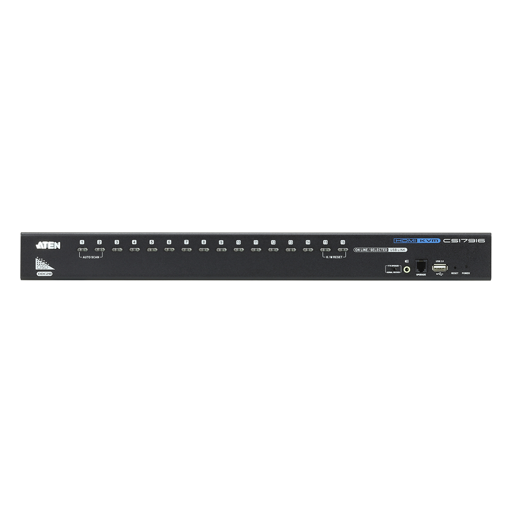 Consola KVM USB | 16 Computadoras HDMI | Hub USB 2.0 | Modo Multipantalla | Video DynaSync™ | Soporta Audio | Calidad 1080p/1920x1200 | Soporte Multiplataforma - Image 2