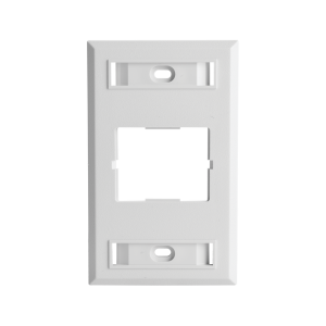 Placa de Pared CT, Para un Acoplador, Color Blanco