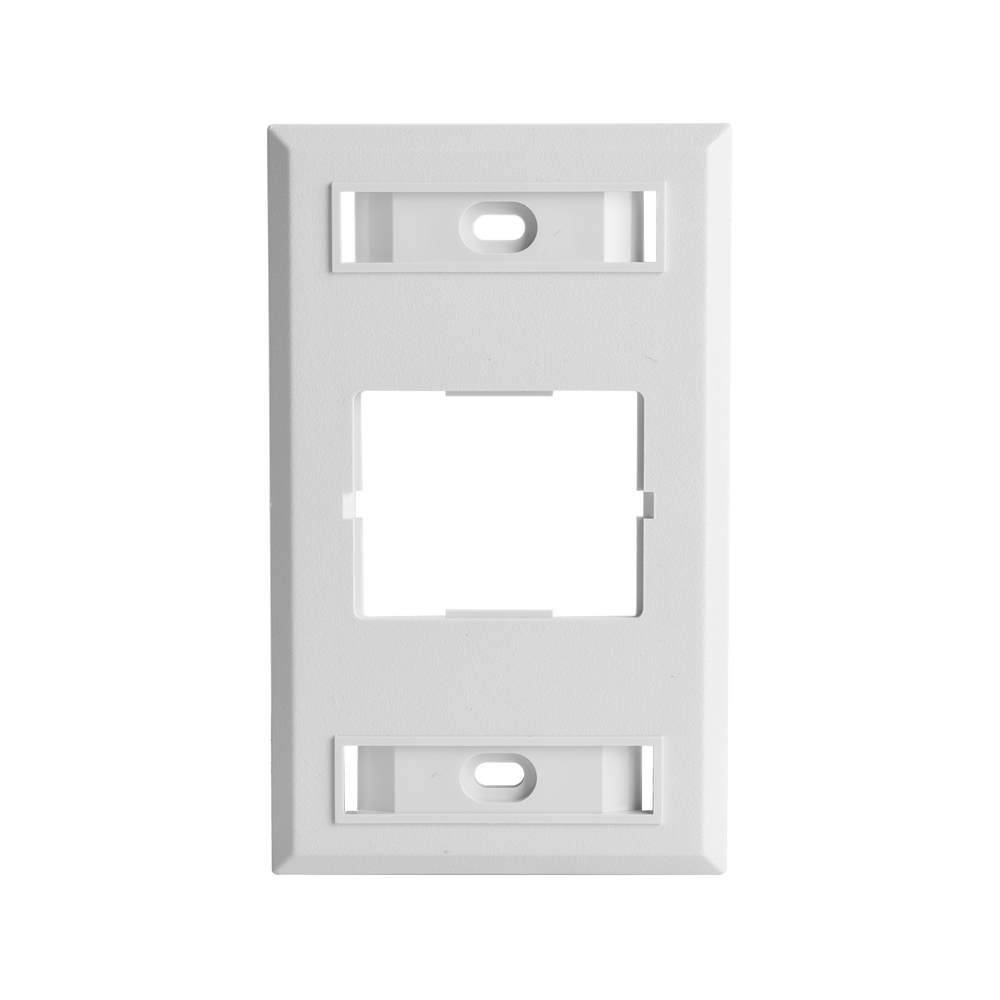 Placa de Pared CT, Para un Acoplador, Color Blanco