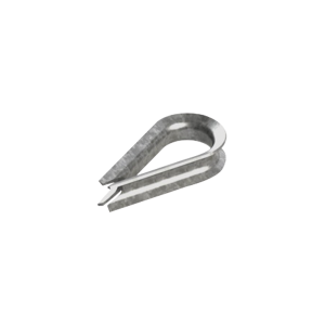 Cuello/ Guardacabo/ Rozadera para Cable de 1/4" de Acero Galv. por Inmersión.