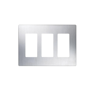 Tapa Color Metalico para interruptor o dimmer Lutron, 3 gang, limpio y moderno