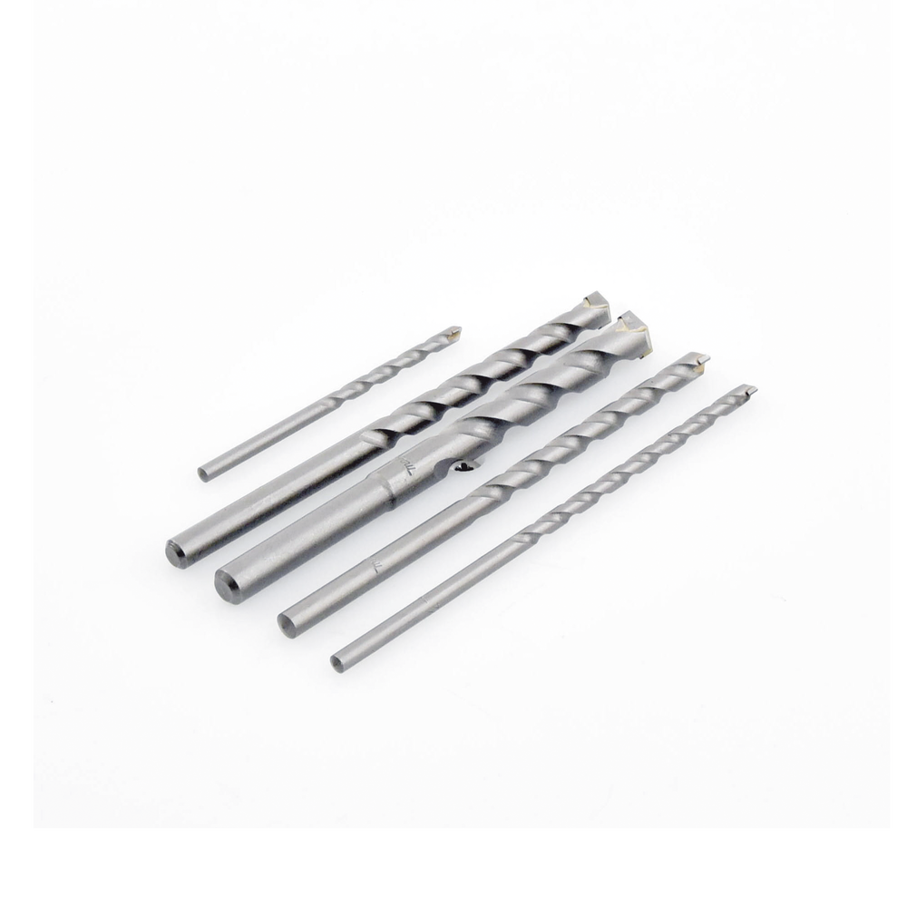 Juego de 5 Pzas. de Broca para Concreto, Zanco Recto (3/16", 1/4", 5/16", 3/8" y 1/2"). - Image 3