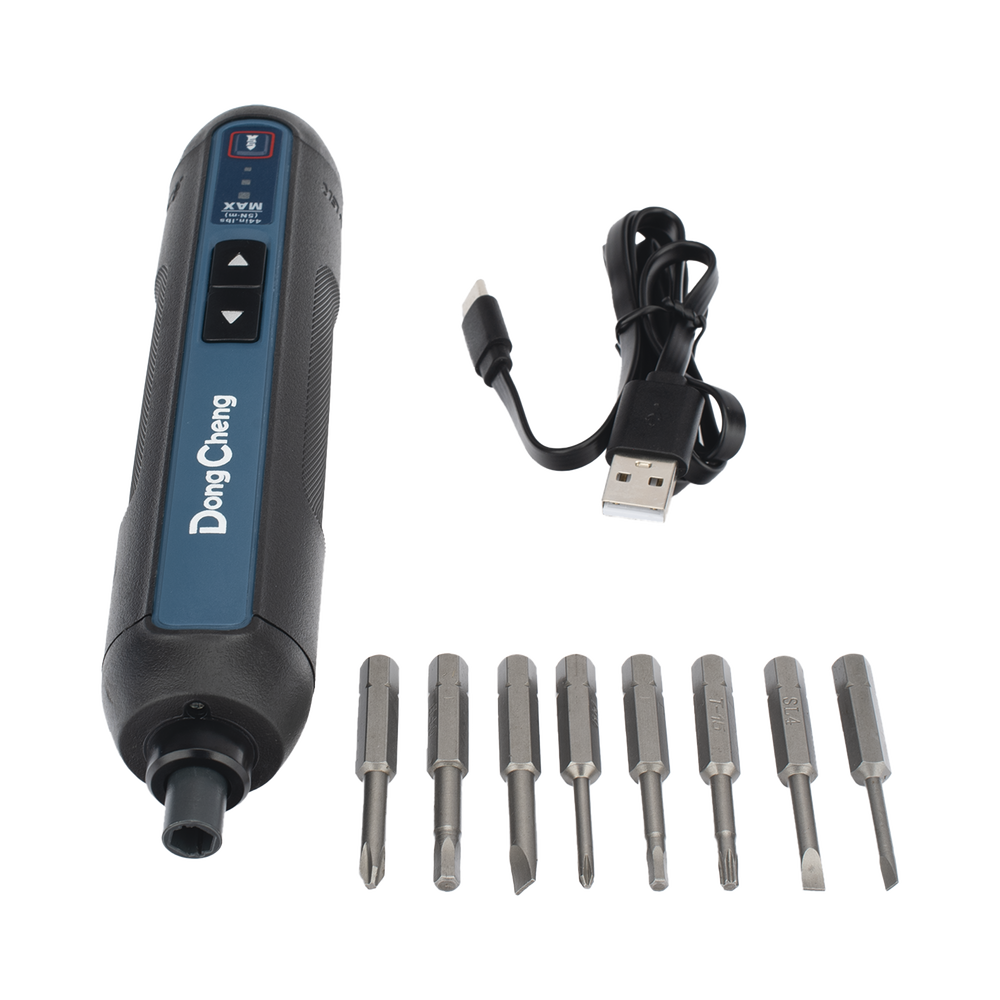 Destornillador Inal?mbrico Recargable 4V / Bater?a 2.0Ah / Par M?ximo 5.0 Nm / Portabrocas Hexagonal 1/4 in / 8 Puntas Magn?ticas con Estuche - Image 5