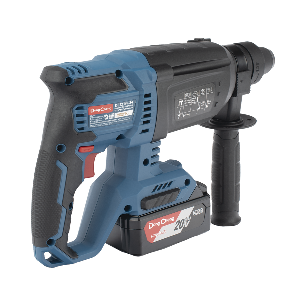 Martillo Perforador Inal?mbrico SDS-PLUS 20V / Motor Brushless / 3 Modos Taladro Percusi?n Demolici?n / 2.7 J Energ?a de Impacto / 2 Bater?as 4.0Ah con Cargador y Estuche - Image 5