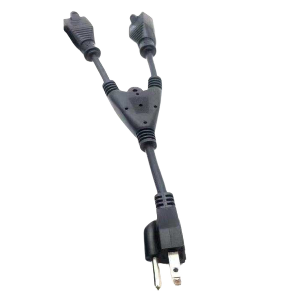 Cable con derivación Vca / 1 Entrada macho Vca / 2 salidas hembra Vca - Image 2