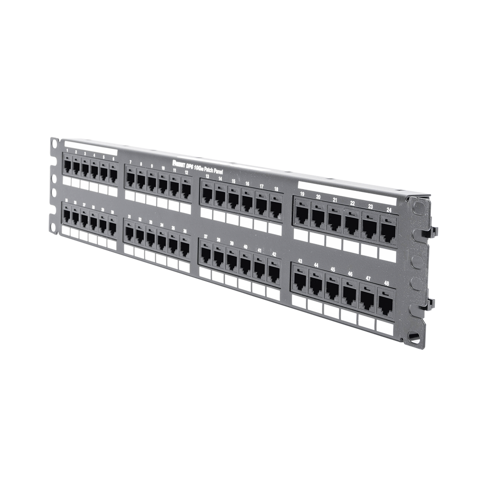 Panel de Parcheo de Impacto (110), Plano, Categor?a 6A, de 48 Puertos, 2UR - Image 2