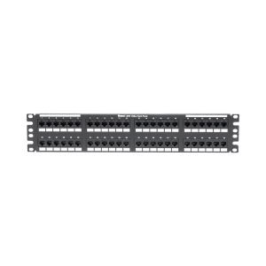 Panel de Parcheo de Impacto (110), Plano, Categor?a 6A, de 48 Puertos, 2UR