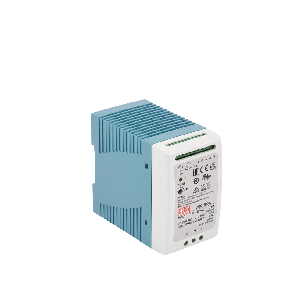 Fuente de poder Riel Din 12V, 100W con Cargador de Batería - Image 4