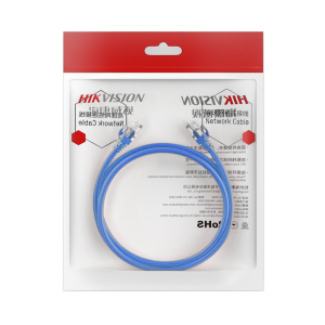 Cable de Parcheo (Patch Cord) / UTP / Cat. 6 (24 AWG) / 2 Metros (6.56 Pies) / Color Azul / Ideal para PoE+ / Interior