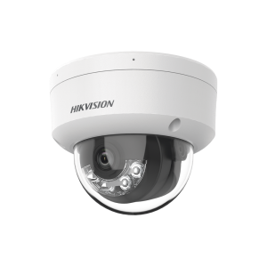 [Dual Light] Domo IP 6 Megapixel / Lente 2.8 mm / 30 mts IR + 30 mts Luz Blanca / Micrófono Integrado / ACUSENSE Lite / Exterior IP67 / H.265 / PoE / ONVIF