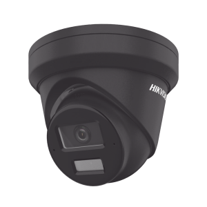 [Dual Light + 2 Micrófonos de Doble Matriz] Turret IP 4 Megapixel / Color Negro / Lente 2.8 mm / 30 mts Luz Blanca + 30 mts IR / ACUSENSE / Exterior IP67 / WDR 120 dB / PoE / ONVIF / Micro SD / Metal / ACUSEARCH