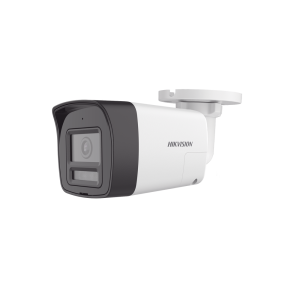 [Audio Bidireccional + Dual Light + ColorVu] Bala TURBOHD 4K (8 Megapixel) / Lente 2.8 mm / 30 mts IR EXIR + 20 mts Luz Blanca / Micrófono y Bocina Integrado / Exterior IP67 / Metal / dWDR