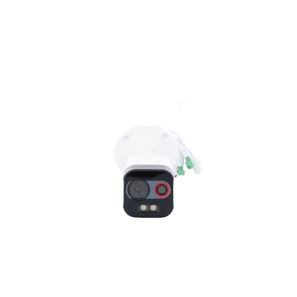 Cámara Bala IP Térmica y Óptica Biespectral / Análisis de Video (VCA) para Protección Perimetral / Clasifica Vehículo/Humano / Térmica 96 x 72 / Óptica 4 MP ColorVu / IP67 / Audio y Alarma Visual - Imagen 2
