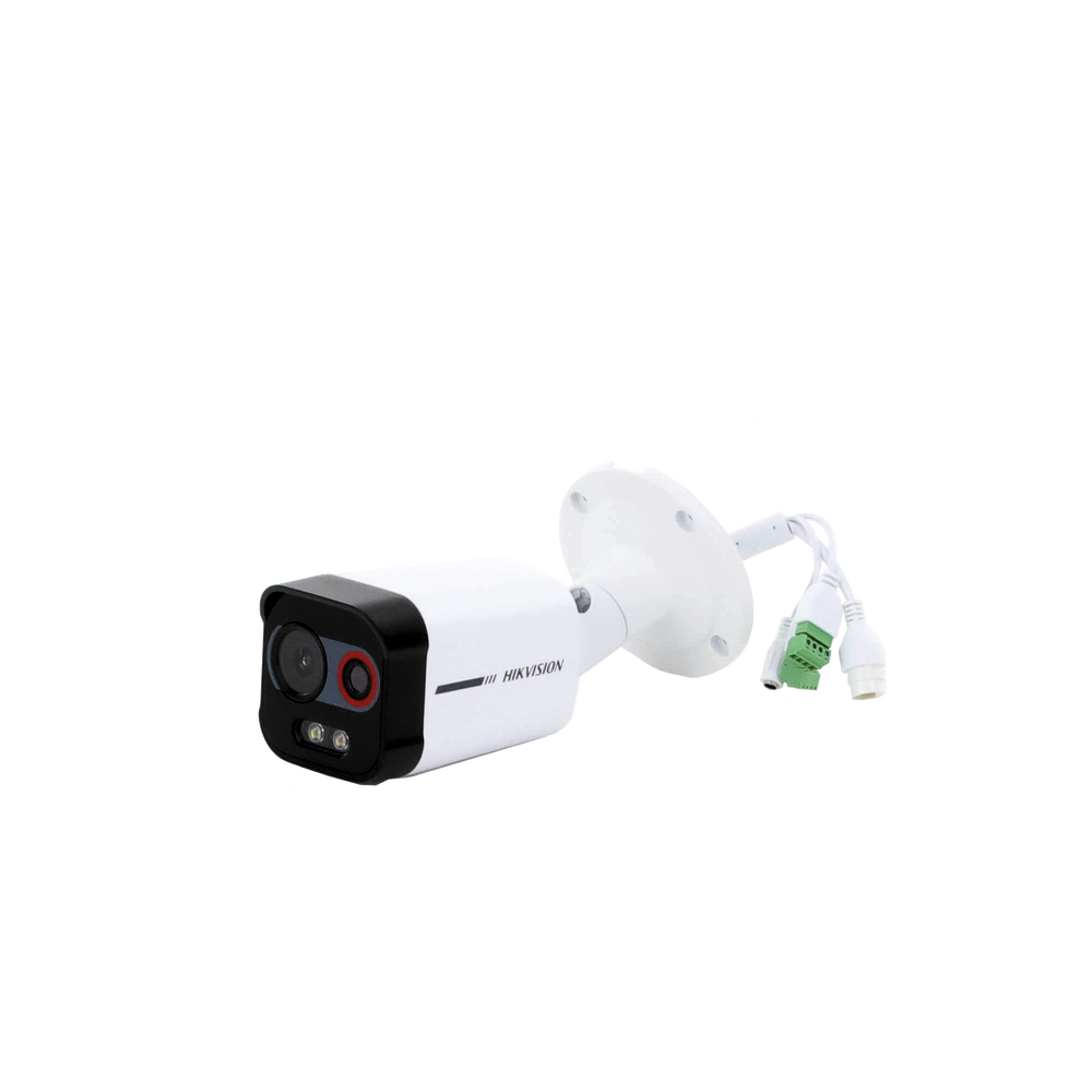 Cámara Bala IP Térmica y Óptica Biespectral / Análisis de Video (VCA) para Protección Perimetral / Clasifica Vehículo/Humano / Térmica 96 x 72 / Óptica 4 MP ColorVu / IP67 / Audio y Alarma Visual - Imagen 4