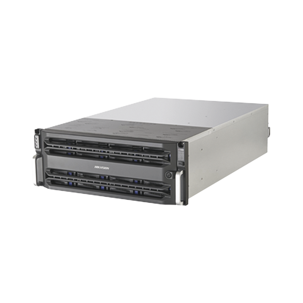 Servidor de Almacenamiento en Red / Soporta 24 Discos Duros (No Incluye Discos) / RAID / iSCSI / Graba 512 canales IP / Doble Controlador