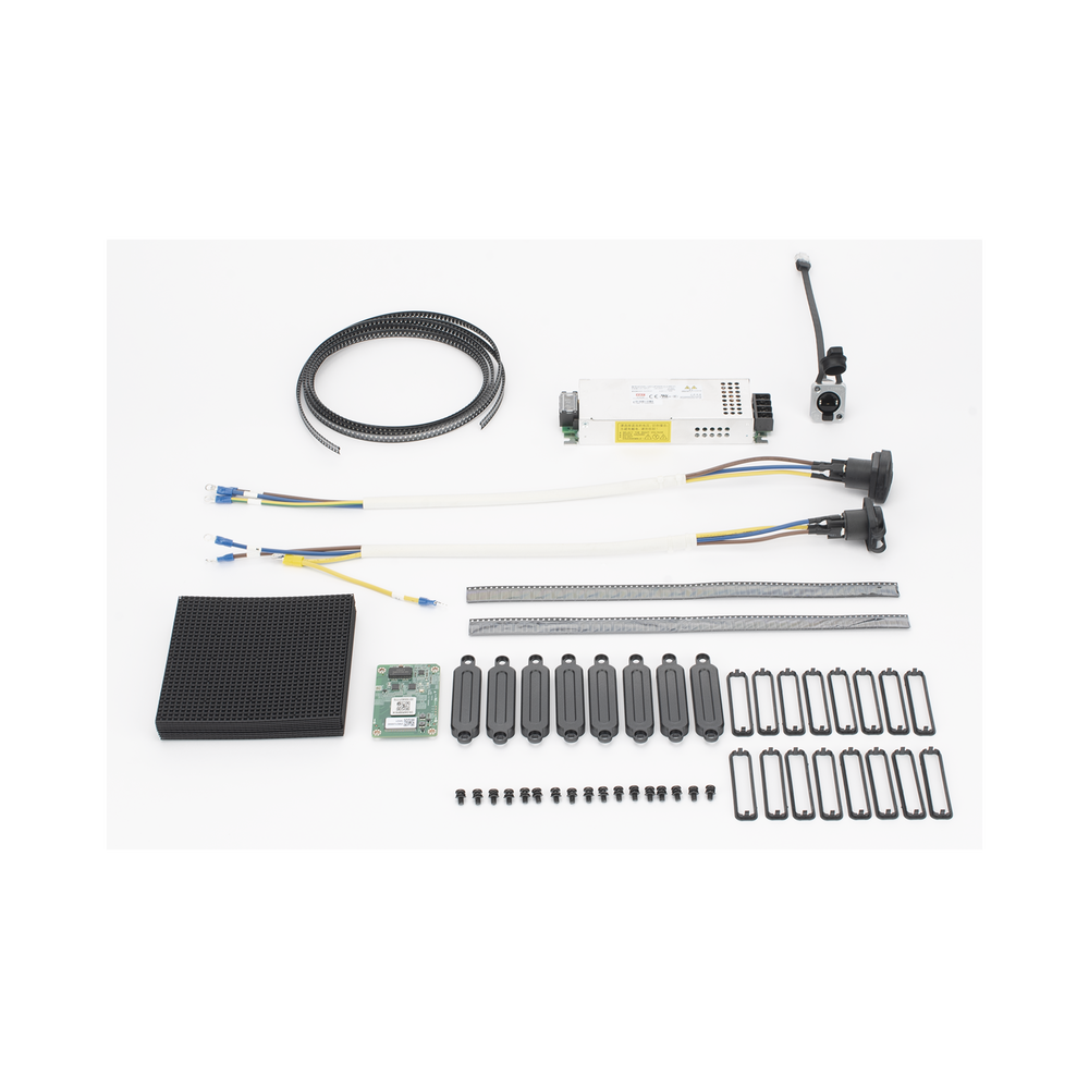 Kit de Refacciones/Accesorios para Paneles LED Hikvision de Renta 3.9mm / Compatible con Paneles de 500 mm x 1000 mm