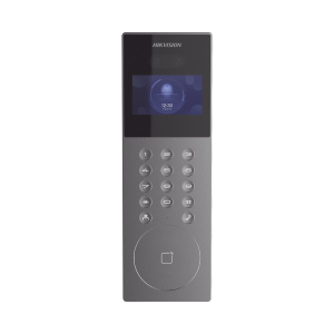 Videoportero IP Multiapartamento con Reconocimiento Facial / Llamada a App HikConnect (requiere monitor) / Protección IP65 / Apertura por Rostro, Tarjeta o App
