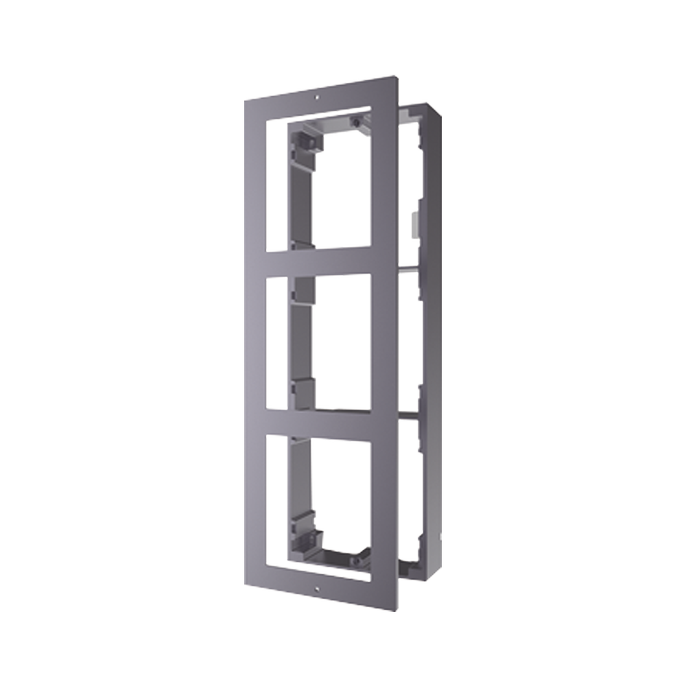 Base de 3 Espacios para Videoportero IP Hikvision / Instalación en SUPERFICIE