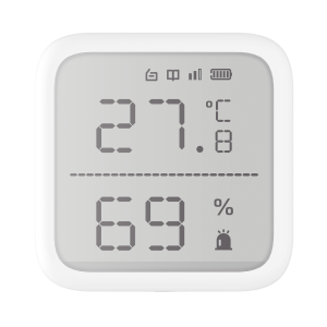 (AX PRO) Detector de Temperatura y Detector de Humedad Inalámbrico / 2.7" de Tamaño / Uso en Interior / Rango de Detección desde -35°C hasta 99°C