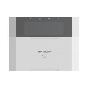 (AX HYBRID PRO) Teclado Compatible con el Panel Hybrid Pro Hikvision DS-PHA64-LP y DS-PHA64-LP(B) / Pantalla LCD / 2 zonas cableadas / 1 salida de alarma / 64 Llaveros