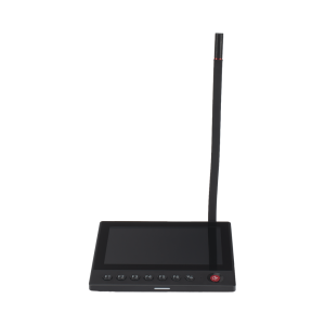 Micrófono IP | 12 VCD |  Pantalla Touch 7" | Transmisión en Tiempo Real | Integración con HikCentral Professional