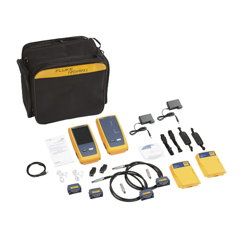 Certificador DSX-8000 para Cable de Cobre Cat5e, Cat6, Cat6A y Cat8, Precisi?n de Nivel VI/2G (2 GHz), Con WiFi Integrado y Pantalla LCD de 5.7 Pulgadas (14.48 cm), Versi?n Internacional