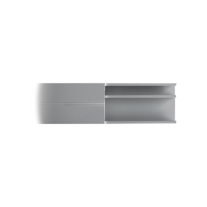 Canaleta de aluminio línea X color blanco, 53 x 14,66 mm, tramo de 2 metros