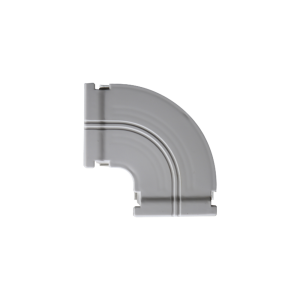 Curva horizontal 90 º color blanco para canaleta DX10000.00